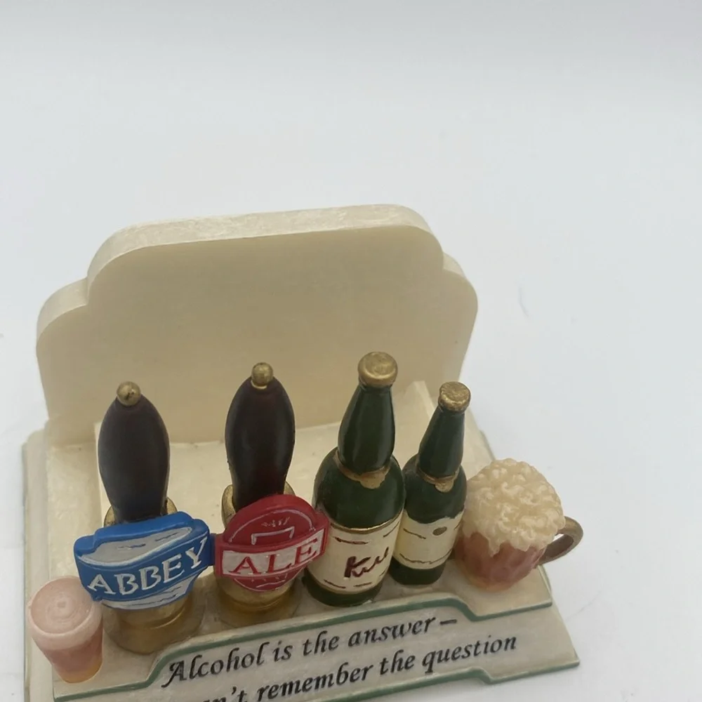 Alcohol is the answer forgot the question 4 coasters man cave bar accessories